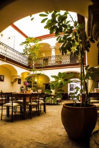 Restoran või mõni muu söögikoht majutusasutuses Parador San Agustin