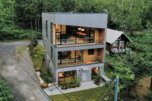 an aerial view of a house at Ryoun by H2 Life in Niseko