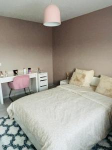 Ein Bett oder Betten in einem Zimmer der Unterkunft Villa Maïa