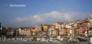 Nespecifikovaný výhled na destinaci Bermeo nebo výhled na město při pohledu z venkovského domu