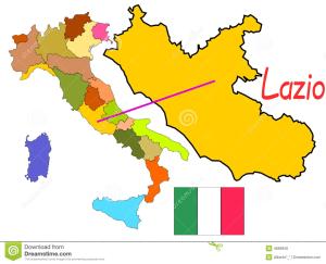 un mapa vectorial de latvia con regiones en Holiday house "Pietra viva", en Castelnuovo Parano