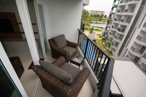 Balkón nebo terasa v ubytování Mantra Beach condominium M257