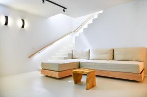 Гостиная зона в Mystic Villas Koufonisi