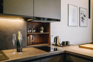 Kuchyňa alebo kuchynka v ubytovaní Executive Apartments Taborska