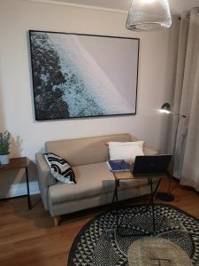Area soggiorno di Tranquilo y Acogedor departamento en Con Con