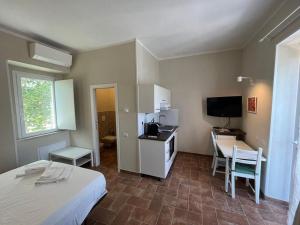 Voodi või voodid majutusasutuse Borgo Bruno toas