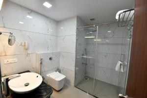Ванная комната в Hotel RJ