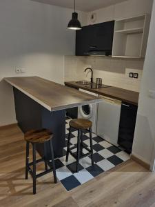 Kuchyňa alebo kuchynka v ubytovaní Appartement 2 pièces de Charme à d'Annemasse.
