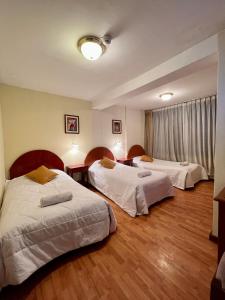 Letto o letti in una camera di Hotel Vilandre