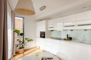 Kuchyňa alebo kuchynka v ubytovaní Spacious apartment close to Main Station / Galeria Krakowska + 16 fotografií