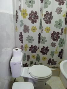 Koupelna v ubytování Hostal SoleMare