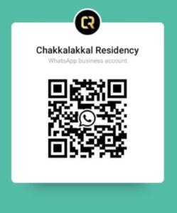 Captura de pantalla de un código qr en un teléfono móvil en Chakalakkal Residency, en Sultan Bathery