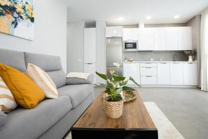Kuchyňa alebo kuchynka v ubytovaní Apartamentos Ribera 19