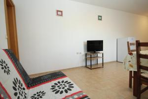 Televízia a/alebo spoločenská miestnosť v ubytovaní Apartments by the sea Zubovici, Pag - 9363