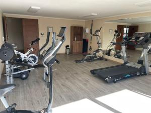 Fitness centrum a/nebo fitness zařízení v ubytování Departamento Chillan céntrico