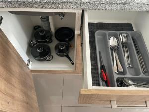 Kuchyň nebo kuchyňský kout v ubytování Departamento Chillan céntrico