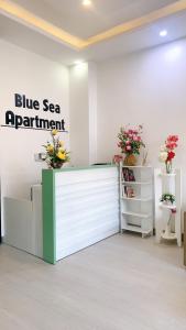 Zona de hol sau recepție la POOL Seaview - 4A - -Blue Sea- Balcony- Bathtub