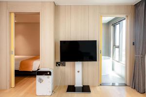 TV a/nebo společenská místnost v ubytování Seogwipo Hills Hotel