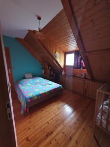 Posteľ alebo postele v izbe v ubytovaní Chalet au cœur du Val d'Azun
