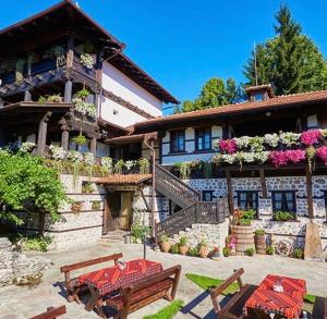 Zahrada ubytování Family hotel Makedonska Kruchma