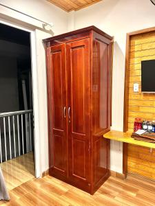 TV a/nebo společenská místnost v ubytování Nấm Home