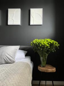 Posteľ alebo postele v izbe v ubytovaní Apartament Cobena