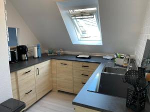 Una cocina o kitchenette en Ferienwohnung Ankerplatz