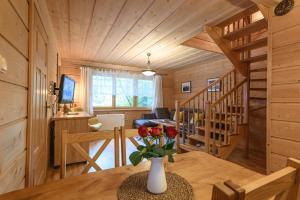 Telewizja i/lub zestaw kina domowego w obiekcie Apartament pod Skocznią