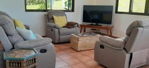 Χώρος καθιστικού στο Casa Altamar