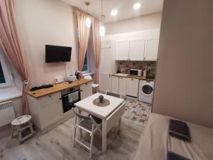 Kuchyňa alebo kuchynka v ubytovaní Goldcentral Apartments Akacfa Studios