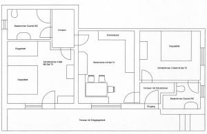 Plan piętra w obiekcie Ferienwohnung Nussbaum
