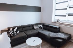Posezení v ubytování Ferienwohnung Goitzschezeit