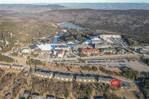 an aerial view of a resort on a mountain at Summit 204D at Snowshoe in Snowshoe