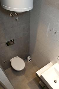 a bathroom with a toilet and a sink at Apartment Duce 10304c in Duće