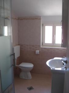 bagno con servizi igienici e lavandino di Holiday house with WiFi Susak, Losinj - 11911 a Susak (Sansego)