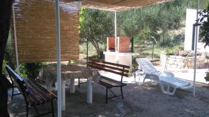Zahrada ubytování Seaside holiday house Mokalo, Peljesac - 12137