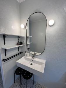 Koupelna v ubytování Apartman