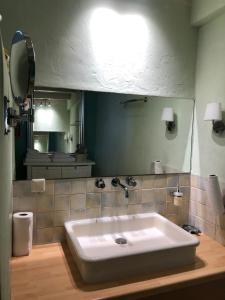 Koupelna v ubytování B&B De Vlasboerderij