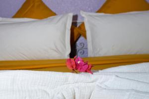 Postel nebo postele na pokoji v ubytování Riad Parfums de OUARZAZATE