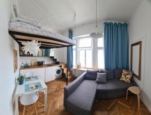 Posezení v ubytování Planet Hostel