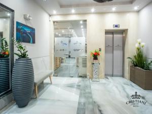 Koupelna v ubytování Cristiani Hotel Sozopol