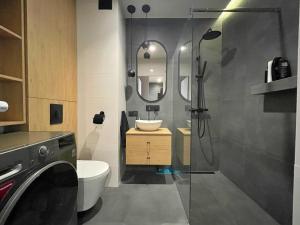 Kúpeľňa v ubytovaní Apartament Bubble z darmowym parkingiem