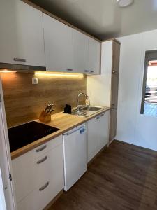 Kuchyňa alebo kuchynka v ubytovaní ZEN MURTER Mobil home