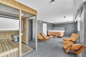 Χώρος καθιστικού στο Deer Apartment