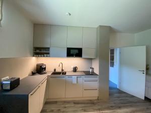 Eldhús eða eldhúskrókur á Apartmán LUEL