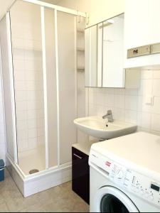 Koupelna v ubytování Ferienapartment PASSAUER WOLF im Zentrum, klimatisiert