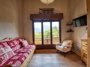 Postel nebo postele na pokoji v ubytování Duplex rénové 4 pers proche télécabine - FR-1-642-68