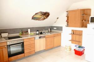 Kuchyň nebo kuchyňský kout v ubytování Ferienwohnung Mechernich-Eifel