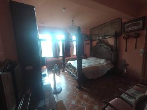 Postel nebo postele na pokoji v ubytování Donggang Town B&B