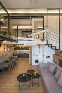 A kitchen or kitchenette at Skins Concept Boutique Apartment